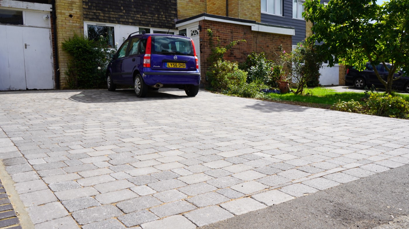 Brick paving driveway detail