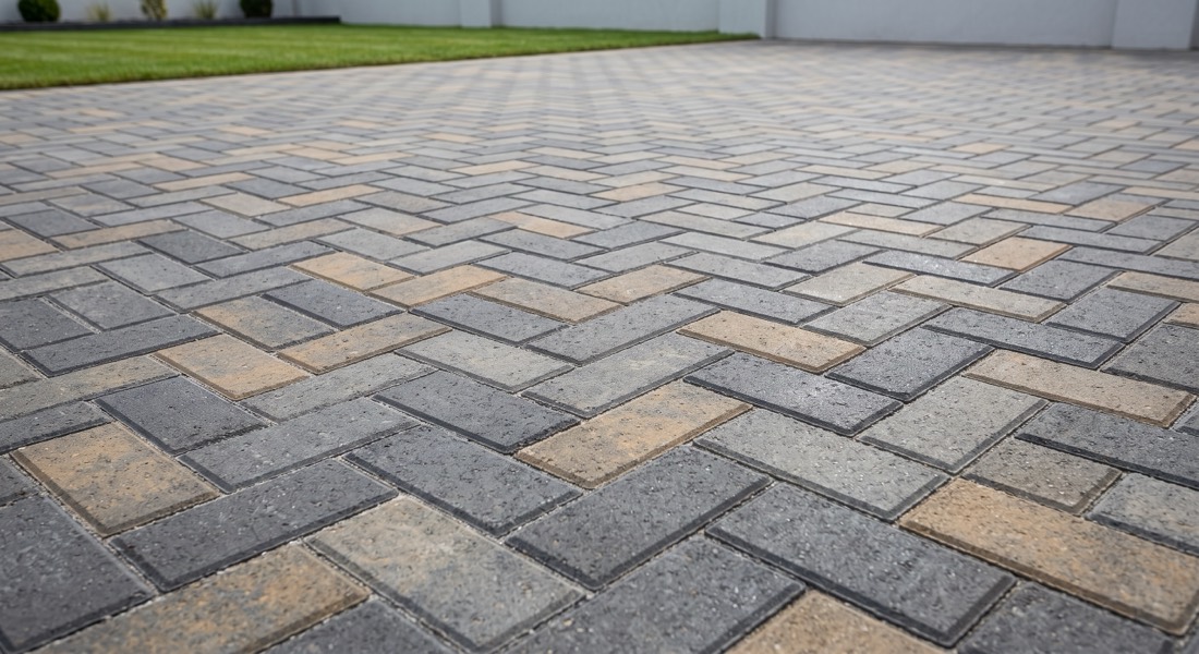 Block paving driveway