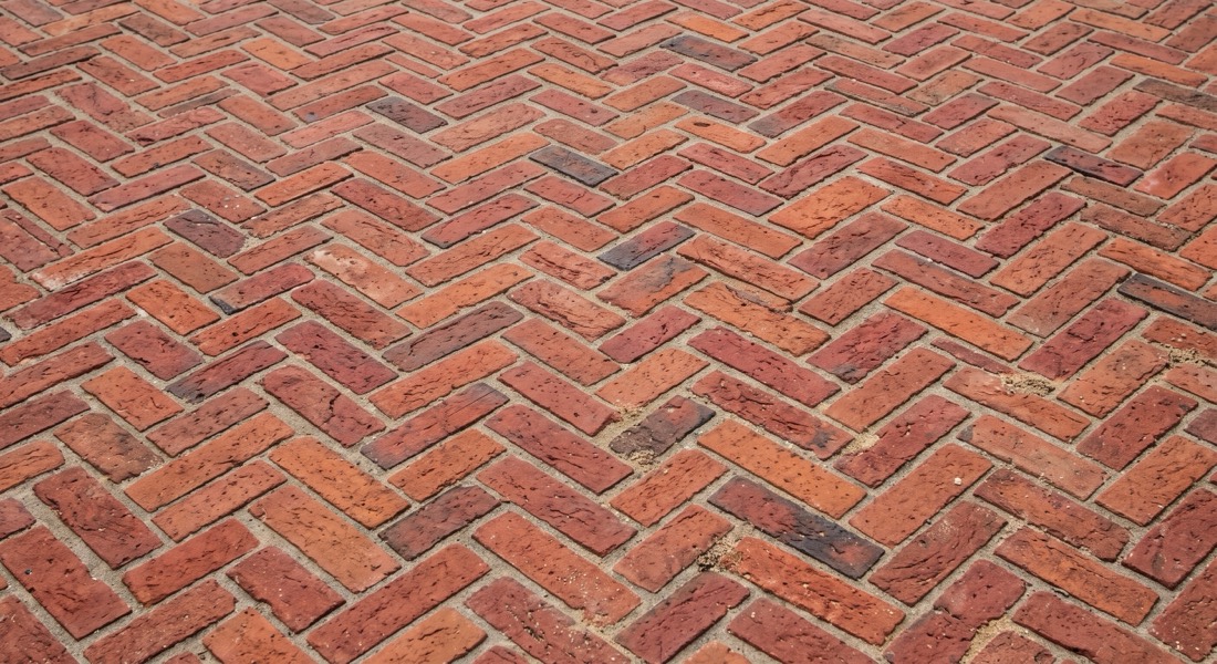 Brick paving driveway